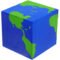 Imprinted Cube Earth Stress Toys