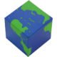 Imprinted Cube Earth Stress Toys