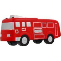 Printed Fire Truck Stress Balls 4" x 1.75" x 1.6875"