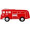Printed Fire Truck Stress Balls 4" x 1.75" x 1.6875"