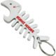 Promotional Fish Bone Bottle Opener and Cord Winder Keychains