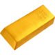 Imprinted Gold Bar Stress Relievers