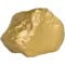 Custom Gold Nugget Stress Relievers
