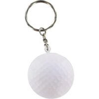 Imprinted Golf Ball Stress Ball Key Chains