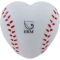 Promo Heart Shaped Baseball Stress Relievers
