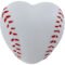 Promo Heart Shaped Baseball Stress Relievers