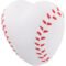 Promo Heart Shaped Baseball Stress Relievers