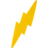 Marketing Lightning Bolt Stress Balls 6" x 1.5" x 0.75"