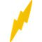Marketing Lightning Bolt Stress Balls 6" x 1.5" x 0.75"