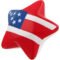 Advertising Patriotic Design Star Stress Toys