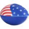 Imprinted Patriotic Football Stress Toys