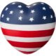 Logo Patriotic Heart Stress Balls