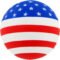Printed Patriotic Round Ball Stress Toys