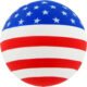 Printed Patriotic Round Ball Stress Toys