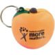 Imprinted Peach Keychain Stress Toys