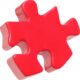 Imprinted Puzzle Piece Stress Balls 3" x 2.875" x 1"