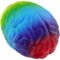 Printed Rainbow Brain Stress Balls
