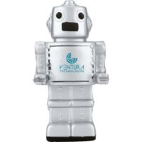 Printed Robot Stress Balls Silver