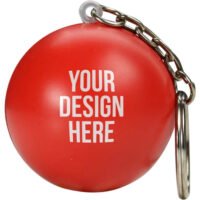 Customized Round Ball Keychain Stress Toys