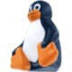 Printed Sitting Penguin Stress Relievers