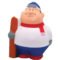 Imprinted Skier Bert Stress Relievers