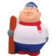 Imprinted Skier Bert Stress Relievers