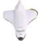 Imprinted Space Shuttle Keychain Stress Toys