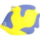 Customized Tropical Fish Keychain Stress Toys