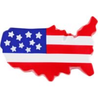 Printed US Map Stress Balls