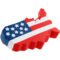 Imprinted US Map Stress Toys
