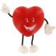 Marketing Valentine Heart Figure Stress Balls