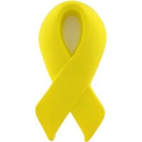Advertising Yellow Award Ribbon Stress Relievers