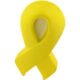Advertising Yellow Award Ribbon Stress Relievers